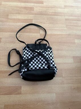 Vans Black & White Checkerboard Mini Backpack